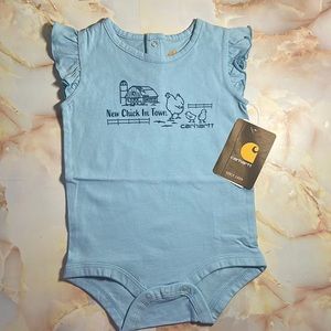 Carhartt Baby Girl Blue Onesies NWT